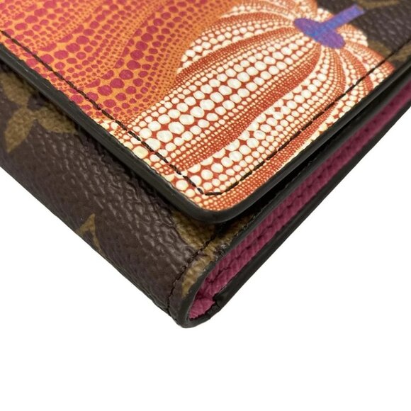 Auth LOUIS VUITTON LV x YK Porte Foyle Victorine M82111 Monogram Multi - - Picture 7 of 11